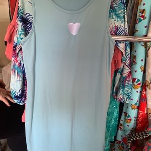 Blue tight fitted dress